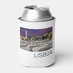 Rafraîchisseur Pour Canette Lisbonne Portugal Rossio Carré Vacances Souvenir