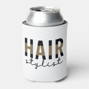 Rafraîchisseur Pour Canette Liste de cheveux Cheetah Typographie Coiffeur Cade