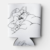 Rafraîchisseur Pour Canette Lit Sleep Chat Dream Kitten Bons amis (Devant)