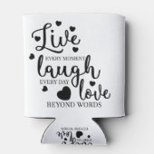 Rafraîchisseur Pour Canette Live Laugh Love (Dos)
