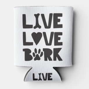 Rafraîchisseur Pour Canette Live Love Bark Happy Bark Dogs Bark Citations K9 Q