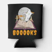 Rafraîchisseur Pour Canette Livres d'Halloween. Lecture fantôme halloween (Devant)