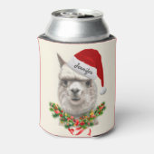 Rafraîchisseur Pour Canette Llama Funny Noël Stocker Stuffer Santa Hat (Can Dos)