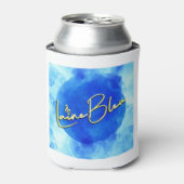 Rafraîchisseur Pour Canette Logo de Laine Bleu Koozie (Can devant)