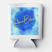 Rafraîchisseur Pour Canette Logo de Laine Bleu Koozie (Devant)