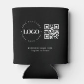 Rafraîchisseur Pour Canette Logo de l'entreprise personnalisée Code QR Minimal (Dos)