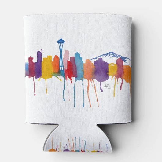 Rafraîchisseur Pour Canette logo de Seattle (Dos)