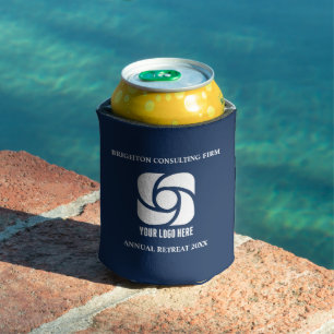 Rafraîchisseur Pour Canette Logo de société bleu marine Marketing commercial p