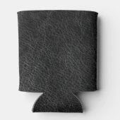 Rafraîchisseur Pour Canette Logo d'entreprise moderne en cuir noir Faux (Dos)