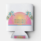 Rafraîchisseur Pour Canette Logo du Cool Malibu-CA-Sun Palm Trees (Dos)