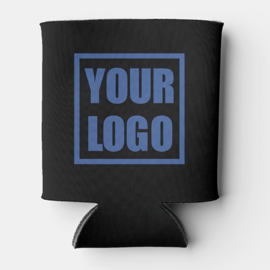 Rafraîchisseur Pour Canette Logo Modèle d'échange double face noir (Devant)