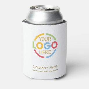 Rafraîchisseur Pour Canette Logo simple d'entreprise corporative en or blanc