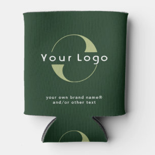 Rafraîchisseur Pour Canette Logo sur Dark Green + White Text Company Business