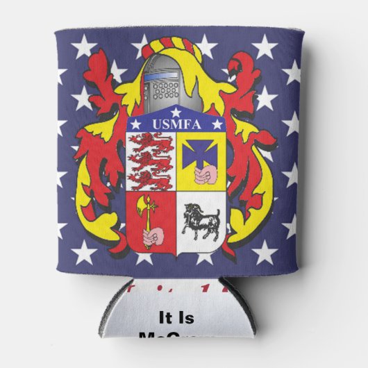 Rafraîchisseur Pour Canette Logo USMFA peut refroidir (Devant)