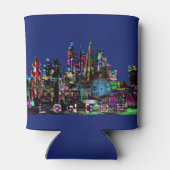 Rafraîchisseur Pour Canette Londres, Angleterre en graffiti (Dos)