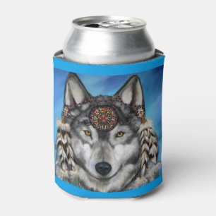 Rafraîchisseur Pour Canette Loup Gris