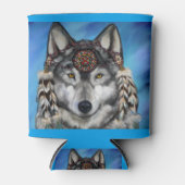 Rafraîchisseur Pour Canette Loup gris (Devant)