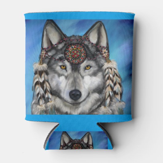 Rafraîchisseur Pour Canette Loup gris (Devant)