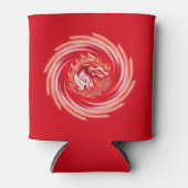 Rafraîchisseur Pour Canette Loup sauvage Whirling rouge peut refroidir (Devant)