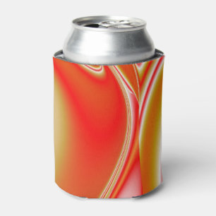 Rafraîchisseur Pour Canette Love and Gold Abstrait 3D Rainbowart
