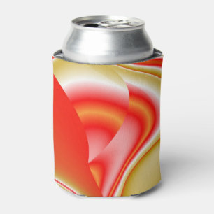 Rafraîchisseur Pour Canette Love and Gold Abstrait 3D Rainbowart