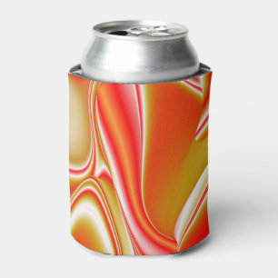 Rafraîchisseur Pour Canette Love and Gold Abstrait 3D Rainbowart