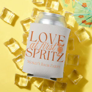 Rafraîchisseur Pour Canette Love at First Spritz - Fun Orange Bachelorette