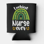 Rafraîchisseur Pour Canette Luckiest Nurse Ever St Patrick's Day (Devant)
