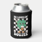 Rafraîchisseur Pour Canette Luckin' Boujee Lucky Shamrock St Patrick's Day (Can devant)