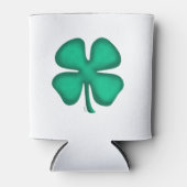 Rafraîchisseur Pour Canette Lucky 4 Leaf Irlandais Clover blanc peut refroidir (Devant)