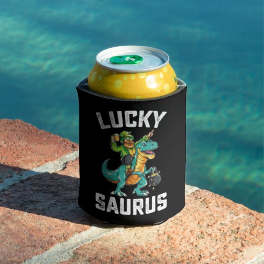 Rafraîchisseur Pour Canette Lucky Saurus Dinosaure T Rex Saint-Patrick (Piscine in situ)