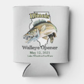 Rafraîchisseur Pour Canette Lumière de l'ouverture de walleye de l'Illinois Cu (Devant)