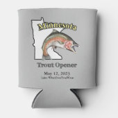Rafraîchisseur Pour Canette Lumière d'ouverture de la truite du Minnesota (Devant)