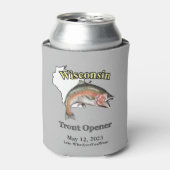 Rafraîchisseur Pour Canette Lumière d'ouverture de la truite du Wisconsin (Can devant)