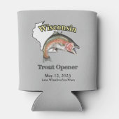 Rafraîchisseur Pour Canette Lumière d'ouverture de la truite du Wisconsin (Dos)