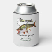 Rafraîchisseur Pour Canette Lumière d'ouverture de Muskie du Wisconsin (Can Dos)