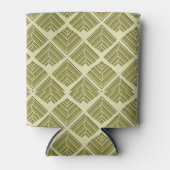 Rafraîchisseur Pour Canette Lumière Motif carré feuille or Lime (Devant)