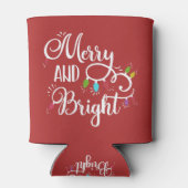 Rafraîchisseur Pour Canette lumières de vacances joyeuses et lumineuses (Dos)