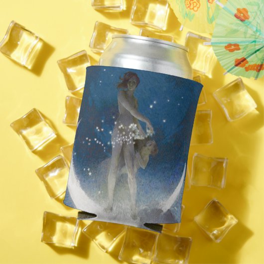 Rafraîchisseur Pour Canette Luna Goddess at Night Scattering Stars (Été in situ)