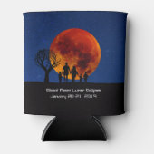 Rafraîchisseur Pour Canette Lune de sang Éclipse lunaire 2019 (Devant)