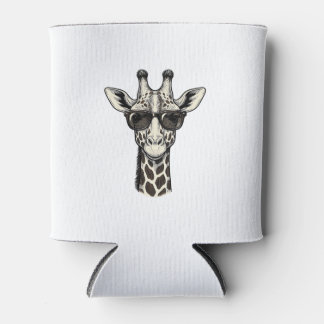 Rafraîchisseur Pour Canette Lunettes de soleil de girafe cool T-shirt de gravu