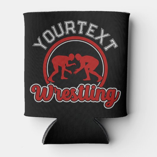 Rafraîchisseur Pour Canette Lutter AJOUTER LE NOM Grappe Champion d'équipe (Devant)