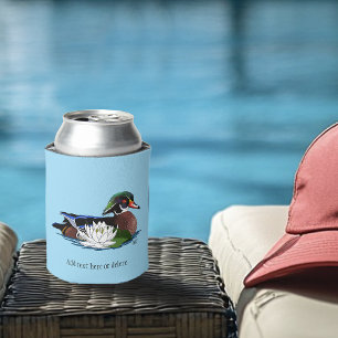 Rafraîchisseur Pour Canette Lys d'eau de canard de bois