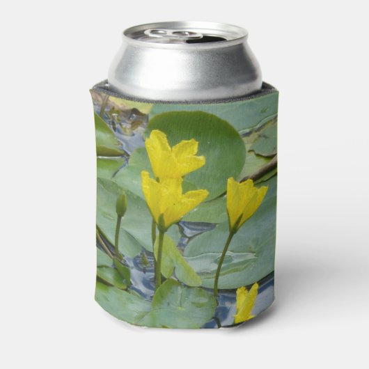 Rafraîchisseur Pour Canette Lys d'eau jaune avec Couvre-mouches (Can Dos)