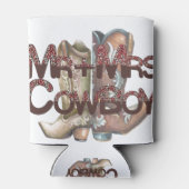 Rafraîchisseur Pour Canette M. et Mme Cowboy, Just Married (Dos)