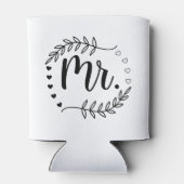 Rafraîchisseur Pour Canette M. Ever After - Elegant Heart & Laurel Emblem (Dos)