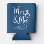 Rafraîchisseur Pour Canette M. Mme Blue Mariage (Devant)