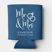 Rafraîchisseur Pour Canette M. Mme Blue Mariage (Dos)