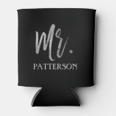 Rafraîchisseur Pour Canette M. Nom Silver Foil Can Cooler (Devant)