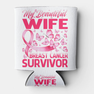 Rafraîchisseur Pour Canette Ma belle femme Cancer du sein Survivant Papillon